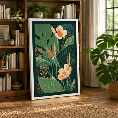 Tropical Garden Botanicals Botanical - Wrapped Canvas