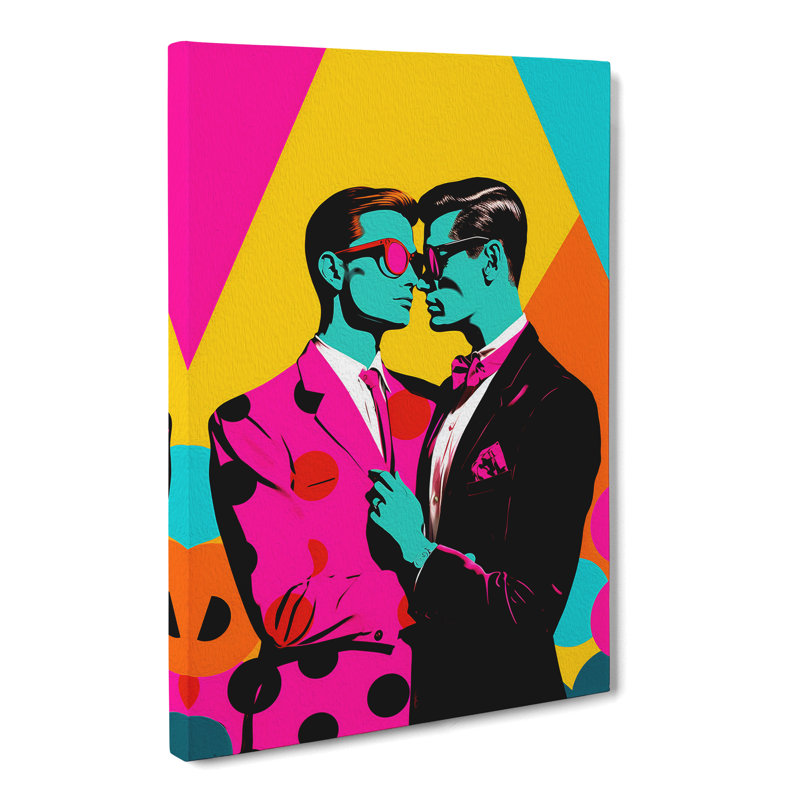 Two Men In Love Pop No.2 - Print, 60cm H x 40cm W x 3cm D