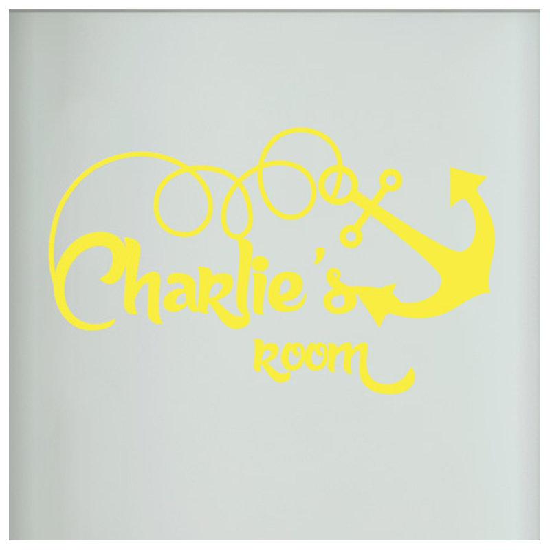 Nautical & Beach Wall Decal, Bright Yellow