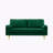 Velvet Loveseat  Sofa 67 Inch,Upholstered Sofa,Armrest Sofa,love seat,metal legs-2054579896