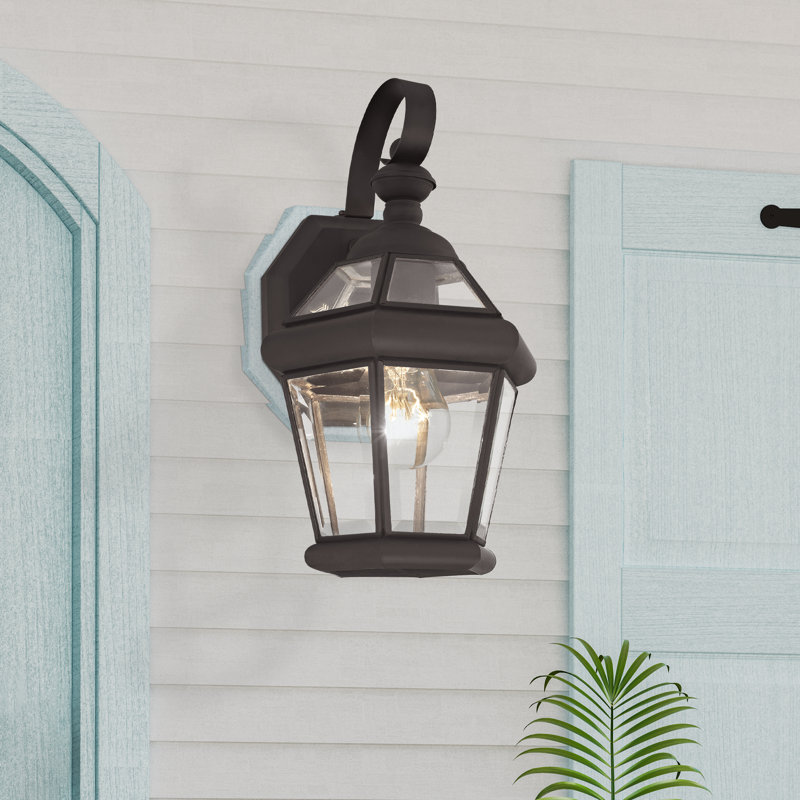 Creason Wall Light, 12" H x 7" W x 7" D, Bronze