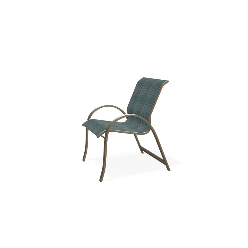 Aruba Outdoor Dining Armchair, Beachwood