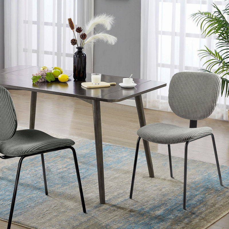 Chaise d'appoint en velours Krubel, gris