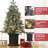 3Ft Christmas Tree Pre-Lit Artificial Christmas Tree With Snowflake Base