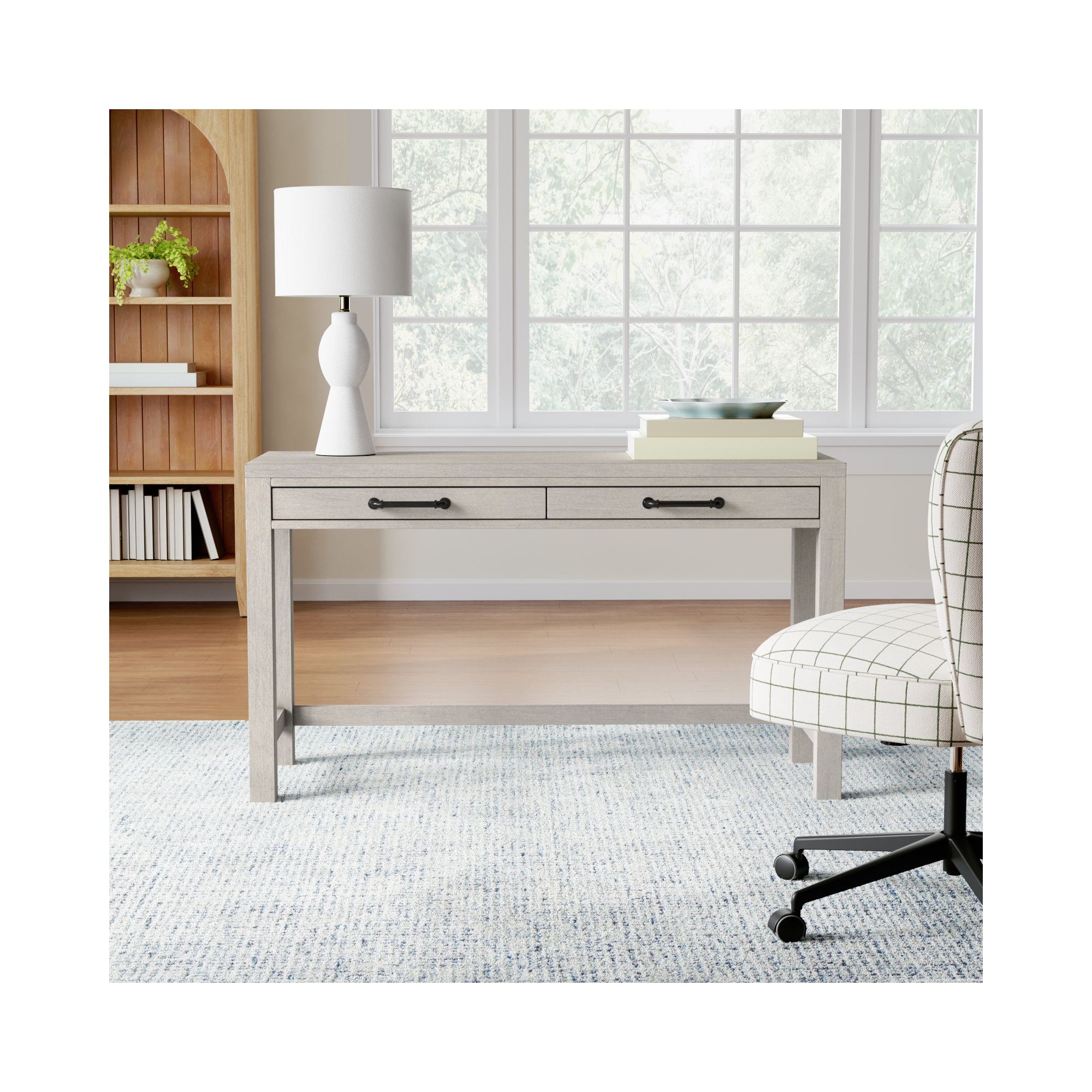 Tyson Desk, Stone Path White