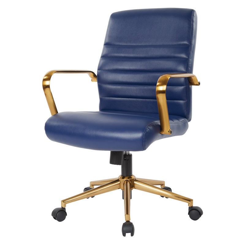 Chaise de travail Turbeville, Bleu marine