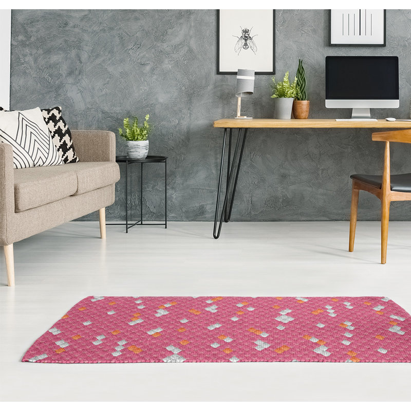 Chenille Geometric Indoor Rug, Rectangle 3' x 5'