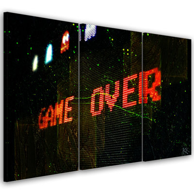A Game Of Players - 3 Piece No Frame Print on Canvas