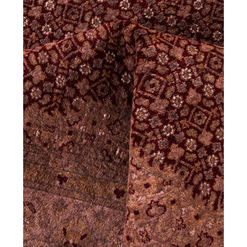 Overdyed One-of-a-Kind 6' 2" X 9' 5" Hand Knotted Area Rug
