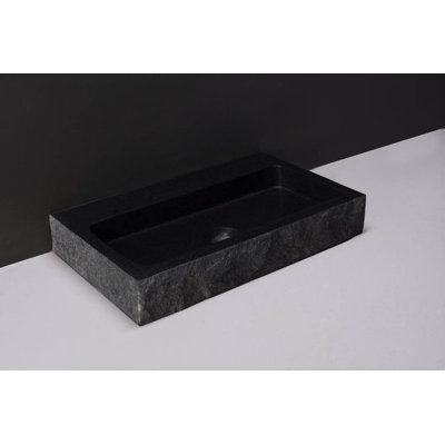 Forzalaqua 50Cm Single Bathroom Vanity Top in Honed/Chiselled with Sink