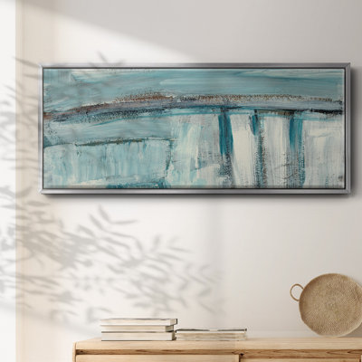 Acqua I- Framed Canvas