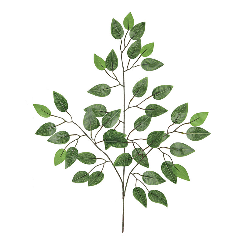 Ficus artificiel, tige, plante, verdure, feuillage, branche