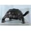 Grande statue de tortue en aluminium Nifao avec coquille et pieds détaillés - sculpture réaliste de la faune, finition bronze, 35 po x 18 po x H 18 po