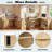Modern Fluted L-shaped Desk With Charging Station, Storage Cabinet, Monitor Stand, File Drawer And Removable Support Shelf-1815017556