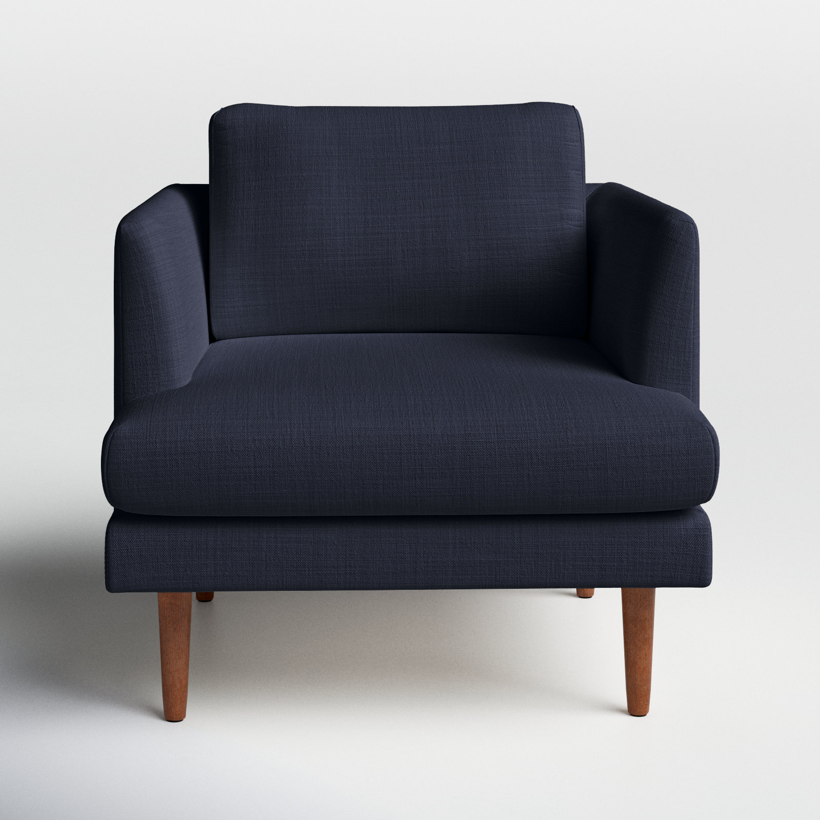 Miller Upholstered Armchair, Blue Velvet