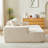 87" Oversized Sectional Lounge Chaise,No Assembly Required,Cloud Plush Loveseat-1874625430