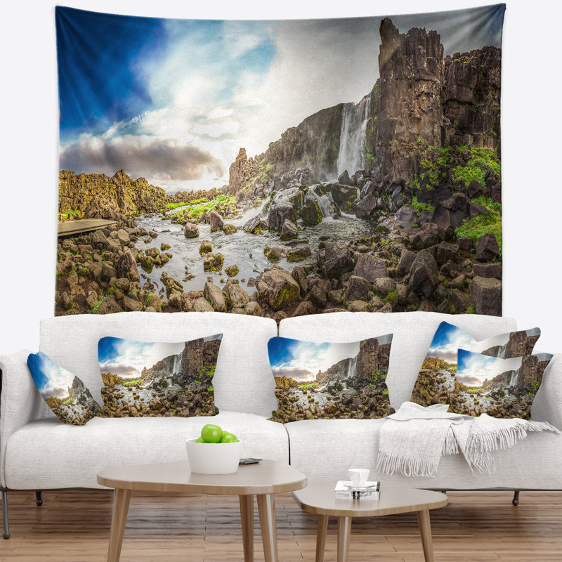 Landscape Polyester Tapestry, 68" H x 80" W