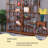 78.74"Chinese-style brown solid wood display cabinet for tea sets and other items-1634172262