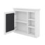 Armoire de rangement murale pour salle de bain, armoire murale moderne avec miroir, 3 tablettes ouvertes-1350425587