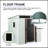 Outdoor Metal Storage Shed With Window And Transparent Plate For Garden, Lawn-119458085-119458087