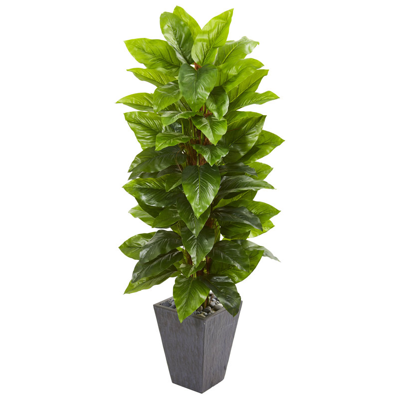 Arbre de philodendron artificiel 44" en pot de fleurs