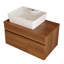 Petit meuble-lavabo flottant simple 31,5 pouces avec lavabo-125515236