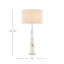 Lampe de table ivoire 34,75 po Alabastro