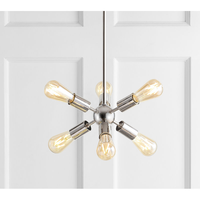Luminaire grappe suspendu 6 lumières Bullins