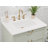 Yulan 30" Single Vanity With Pure White Quartz Top, Pre Assembled