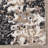 Oraya Stubai Modern Abstract Machine Black/Ivory/Gray Polyester Indoor Area Rug-93558433