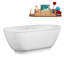 Baignoire autoportante 59 po avec plateau 59 "Streamline-101698925