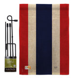 Double Sided 18.5'' H x 13'' W Polyester Flag Set