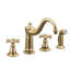 Antique Three-Hole Kitchen Sink Faucet with 8-5/8" Spout, Sidespray -1827946058-1803356443