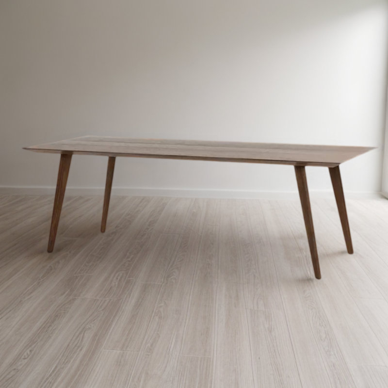 Medwin Ash Solid Wood Dining Table, 31.49" W x 78.74" L