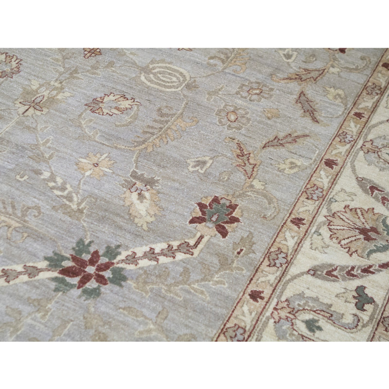 Tapis crème de haute qualité noué à la main