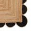 Savannah Jute area rug Hand Made Rectangle Black-365642158