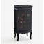 Armoire à bijoux en bois d'hévéa de style rétro