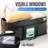 2 Pack 69 Gallon XXL Black Heavy Duty Moving Storage Bags with Visible Window and Wrap Around Handles, Space Saving Totes Alternative to Moving Boxes