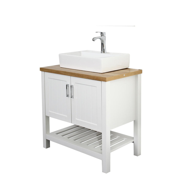 Meuble-lavabo sur pied 36 po avec lavabo en céramique