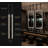 Black Portrait Rectangular Ceiling Suspended Mounted Double Side Led Mirror