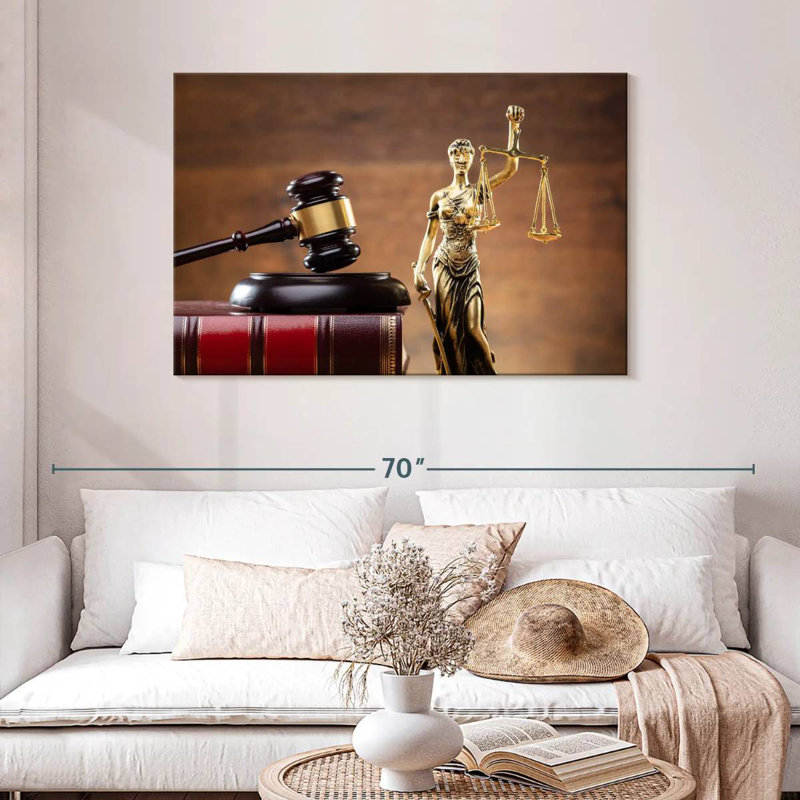 Alcaraz Golden Lady Justice, 30" H x 45" W