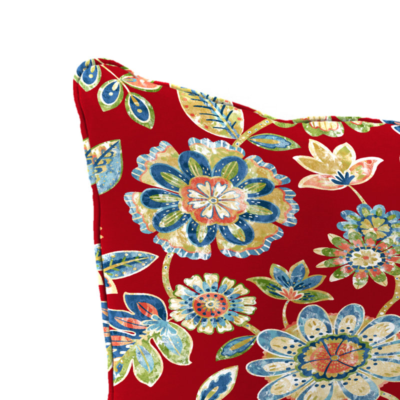 24" x 26.5" Outdoor Deep Seat Chair Cushion Set with Welt, Daelyn Cherry Floral