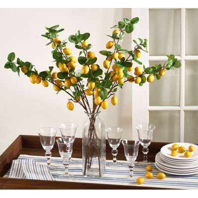 Floral 32.5'' Lemon Branch