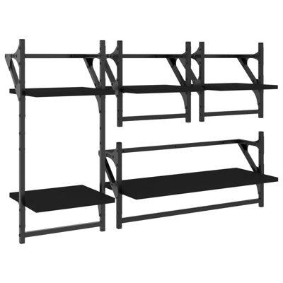 Emeka 5 Piece Bracket Shelf with Towel Bar