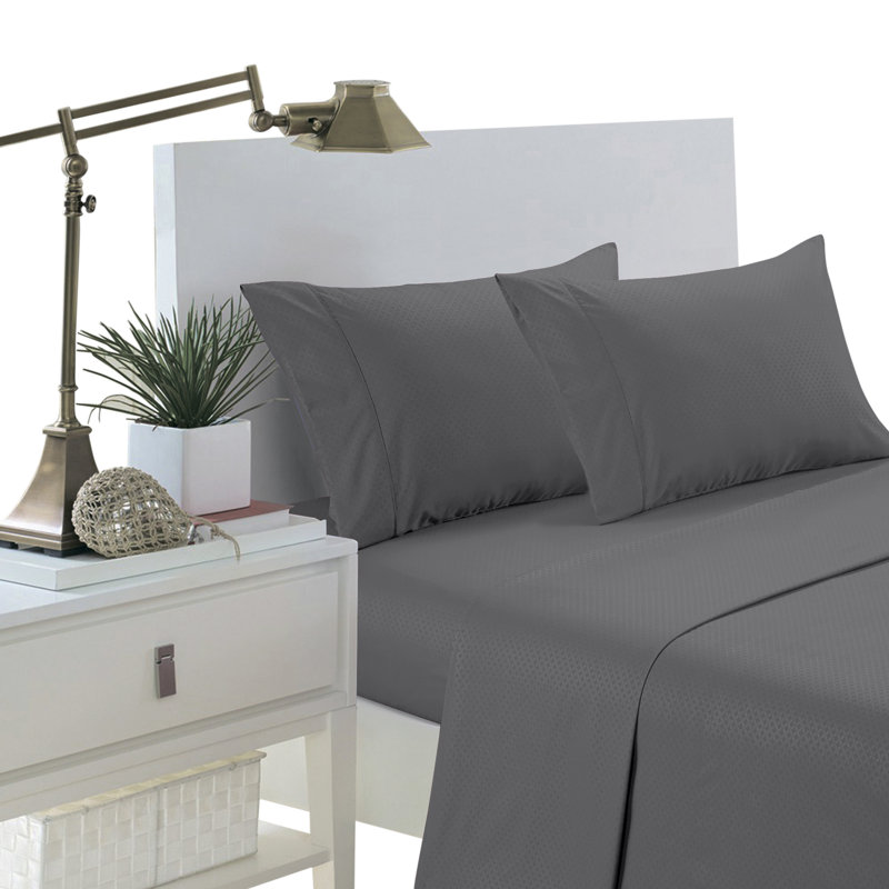 Ensemble de draps en micro-fibre, ISE, Ensemble de draps pour grand lit + un drap-housse 