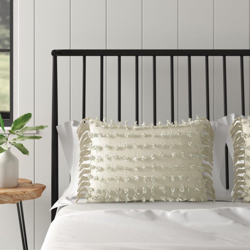 Coussin Tassel, Crème, H 5 po x l 20 po x P 20 po