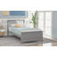 Lit plateforme simple en bois avec tête et pied de lit - Structure classique en bois de pin, aucun sommier requis-1718729093