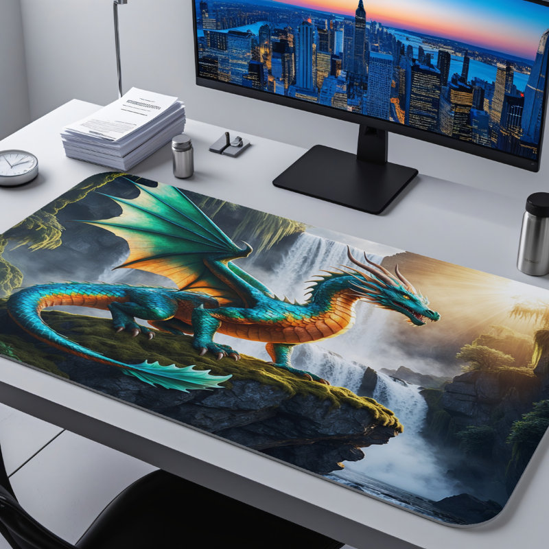 Polyester Desk Pad, 31.5x15.5