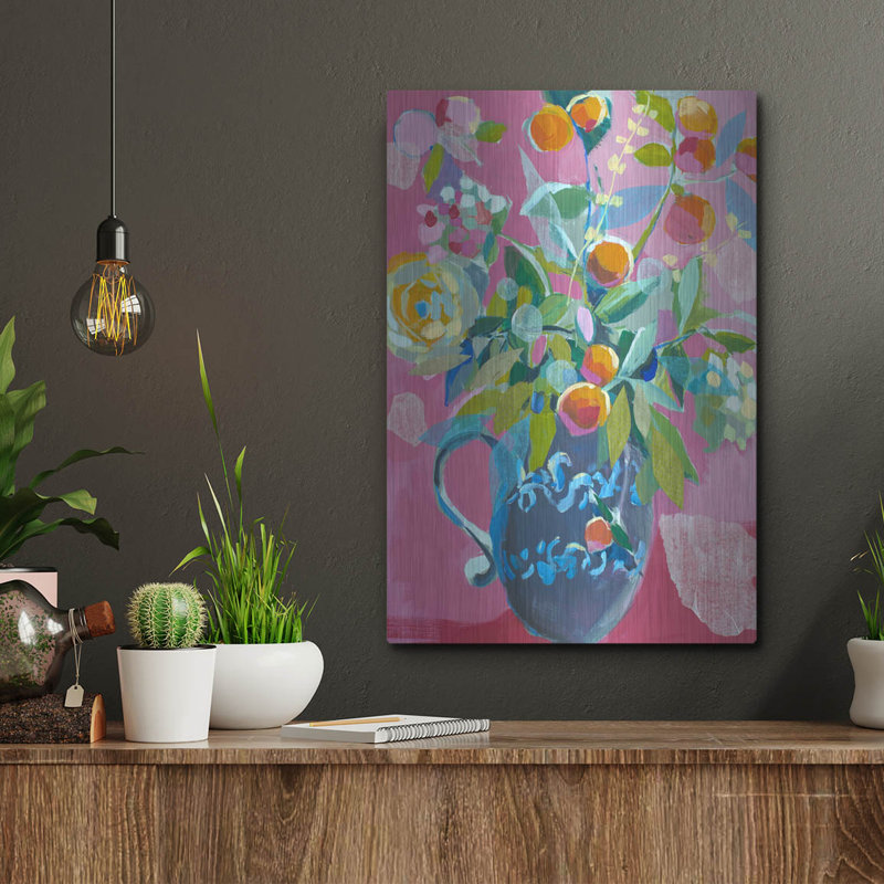 "Floral rose" par Jenny Westenhofer, H 16 po x l 12 po 