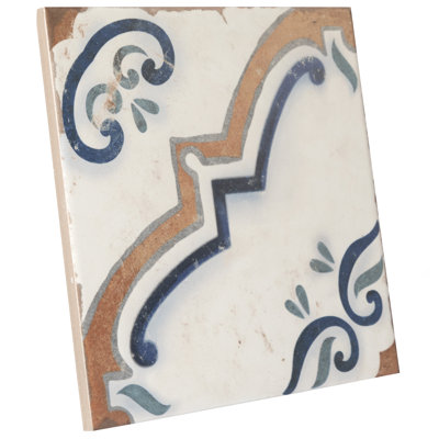 Magnolia 7-7/8 in. x 7-7/8 in. Porcelain Floor and Wall Tile